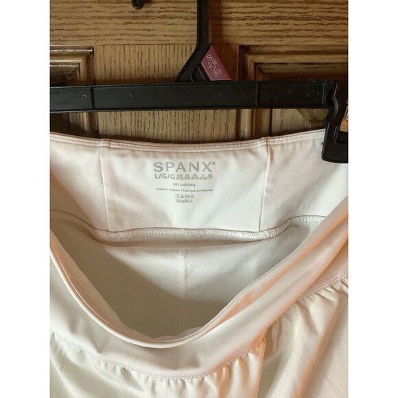 Spanx Get Moving Skort Large White Activewear Pickleball, Tennis, Golf Stretch - Picture 7 of 7